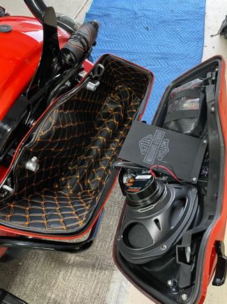 Speakers look good in the bags.  Have a small rub when it closes if I don’t lift up a little. Ordered some 1/2” spacers, but not sure that will solve the problem. Will just have to be careful.  Maybe out a little abrasion tape on the speaker edge. 