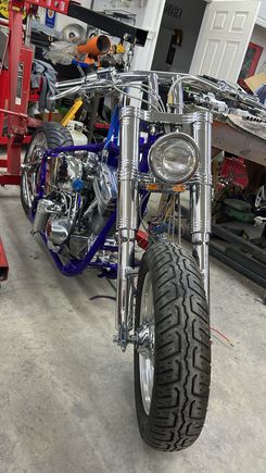 Well got the front end on and that was a challenge by yourself . Not bad for a 71 one year old guy ! LOL 
