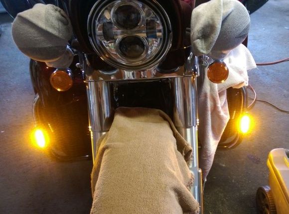 Testing with a DC bench supply before final hookup.