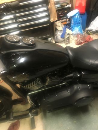 Then I installed the seat cause I forgot I still had to connect the o2 sensors.