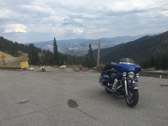 The top of Teton pass