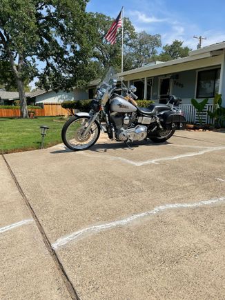 New wheel, Lindy crash bar, and new bags