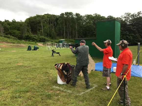 AR 15 with red dot site,targets up to 100yrds
