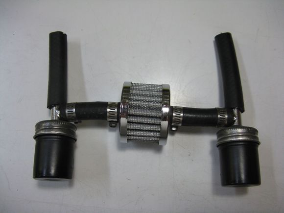 Breather system assembled and ready for install