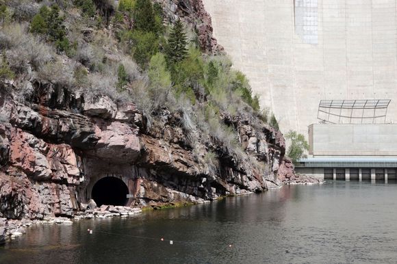 This was the bypass when the dam was under construction