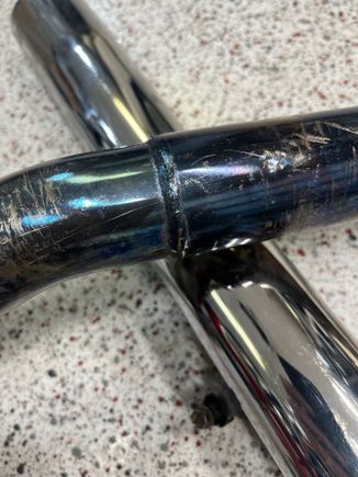 This is the first incarnation. It’s the primary 1 7/8 ID. Right at the exhaust port there is a 1 3/8” long piece of 1 3/4 just to get out of the port that steps to the 1 7/8