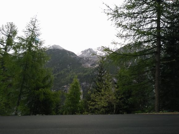 looking up at another mountain