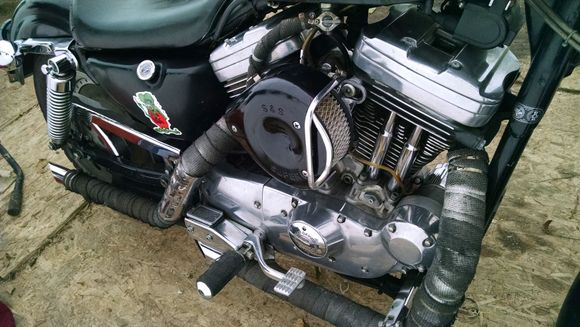 My new ram air set up on the Sporty