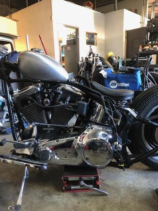 More wiring.....   seat is just for mock up.  Will have a seat with more of a ducktail.