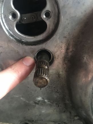 That's where the seal came out of in the primary cover