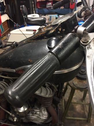 Throttle side of bars