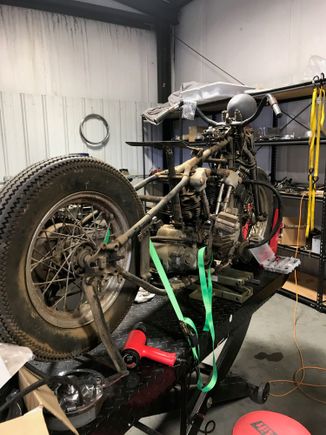 On the lift starting the tear down