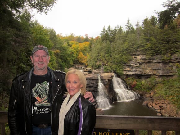 My wife and I at the Falls in 2014