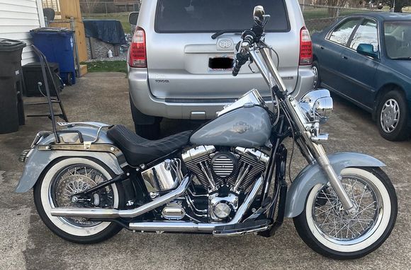 end of Feb. finally pulled her out for a few pics and a test ride.