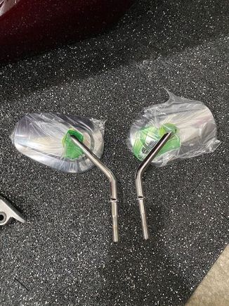 (Image 1 of 2) Chrome Mirrors - $30 plus shipping.