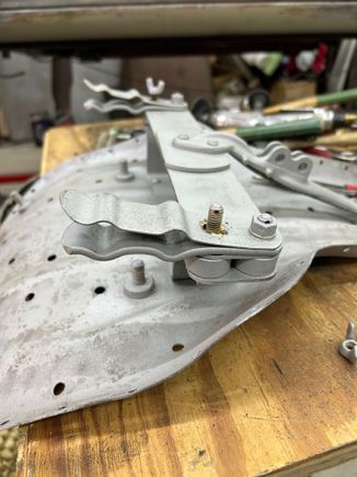 Taking the seat apart and bead blasting it 