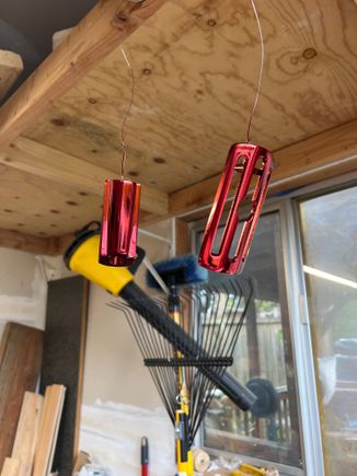 Highway pegs, the arms are getting powdered black.