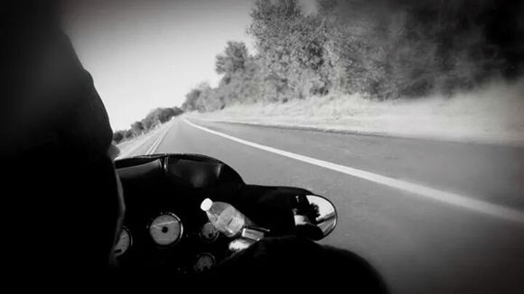 Open road, water bottle messed the picture up!