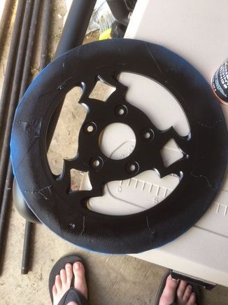 When the rotor takes away from you purdy wheels and they won't powder them for you. Improvise again!