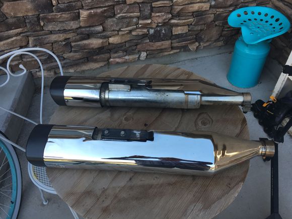 These pipes are not perfect, but from what you see when they're on the bike you would think they are.