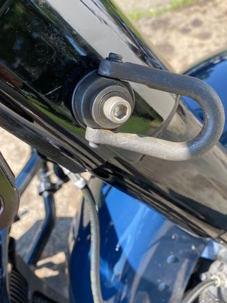 This is the tie down that I used, we use them at work for lifting molds so I know the buckle itself is strong enough, just not sure about where I have it mounted