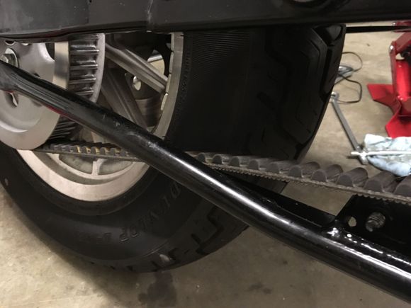 fouling on the exhaust support.