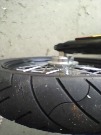 Completely worn the tits off the outside of the tires .
I do need around 36 or 37 PSI or the tire will understeer a little .
