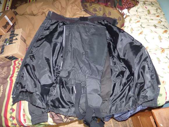 reflective piping and shielding from pipes on the pants