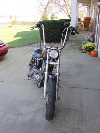 Front view of big apes and headlight