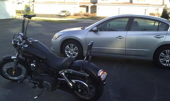 Put the "Eliminator" plate on the bike.