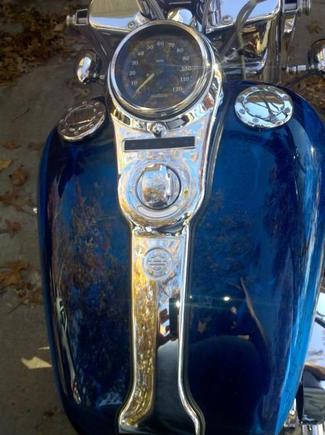 New Paint (11-03-10) with new instrument console, gas gauge and gas cap.