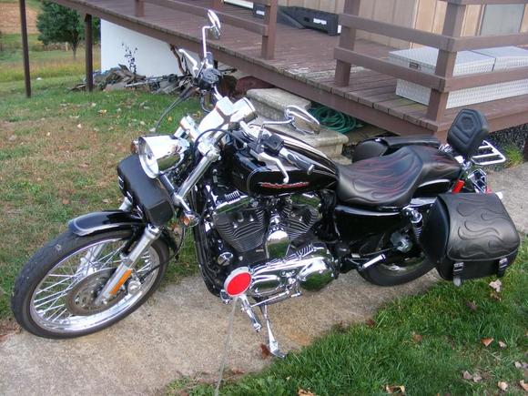 Sportster Seat from C&amp;C Seats
http://www.sideroadcycles.com/AmericanMotorcycles/Seats/Motorcycle_Seats.html