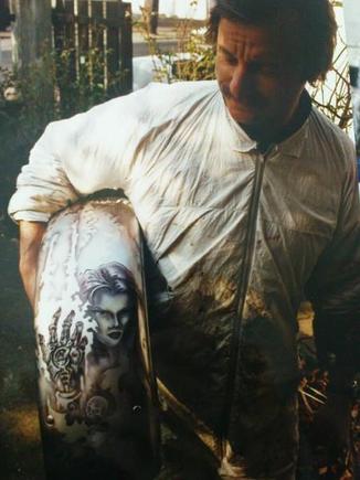 The french master painter Patrice Giger..