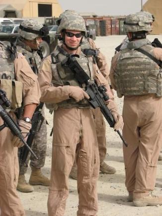 getting safety brief before heading out