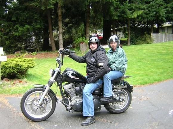 giving Mom a ride when she came out to visit
