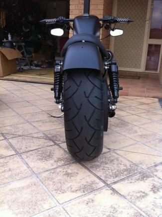 just after 200 rear fitted