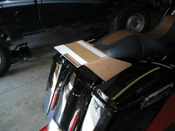 cardboard mock-up