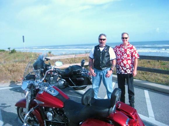 George and I at Flagler Beach Fl