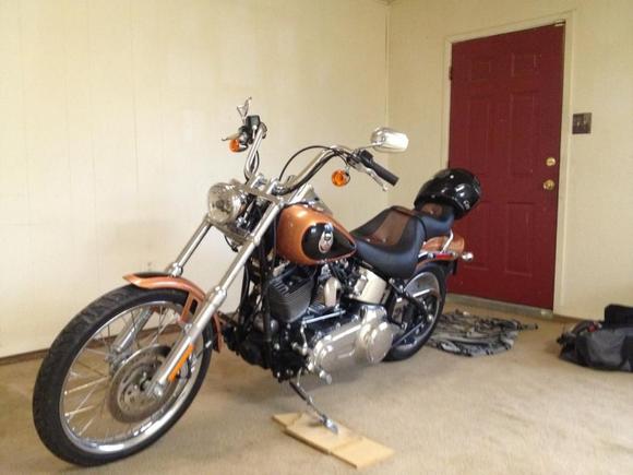 2008 softail 105th, the day I bought it from my buddy who is the original owner, it had 1177 miles on it when i bought it feb 2013