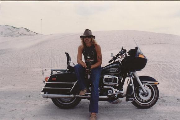An Old Hippie and Flt at tje Jetty In Jax, FL. circa 1988