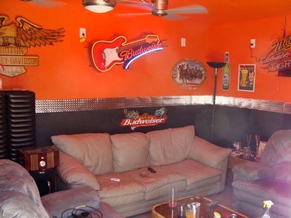 Man Cave Lounge Where Steve and I get drunk and cuddle
