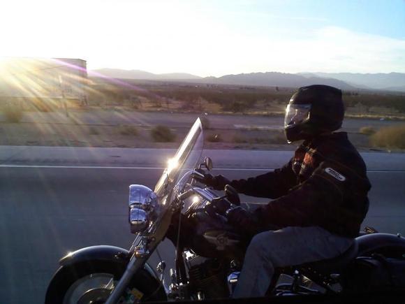 Riding the Fatboy to Vegas for Bike Fest