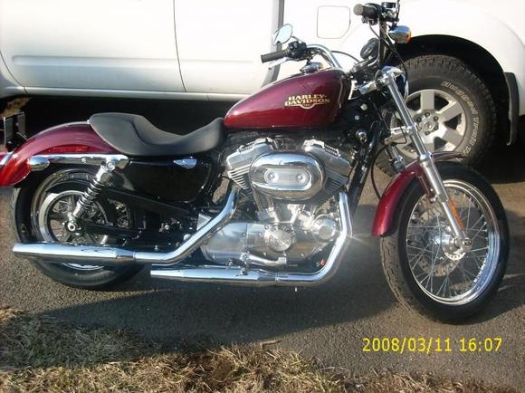 first bike - waitin for street bob to come in