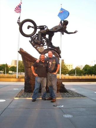 My and my brother-in-law at the HD museum.