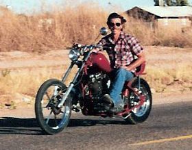This is me back around 1987 just after the fourth reincarnation of my scoot.