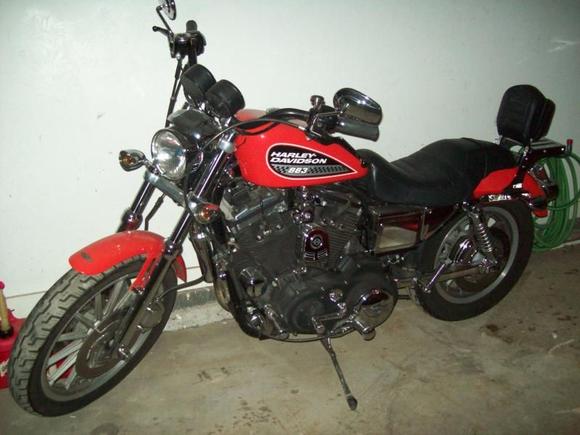 in the garage for the winter