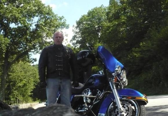 When Riding Alone,, glad rocks on side of road