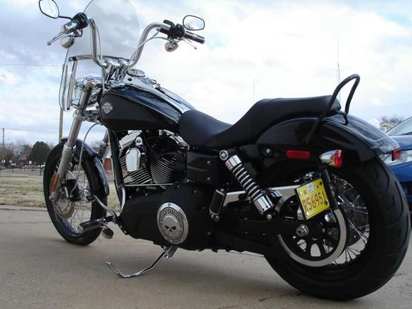 2010 Wide Glide - Danny Gray 2-Up Weekender, HD Quick Release Detachable 18" Windshield