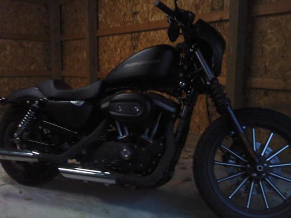 no more front fender... RSD fork brace for my birthday