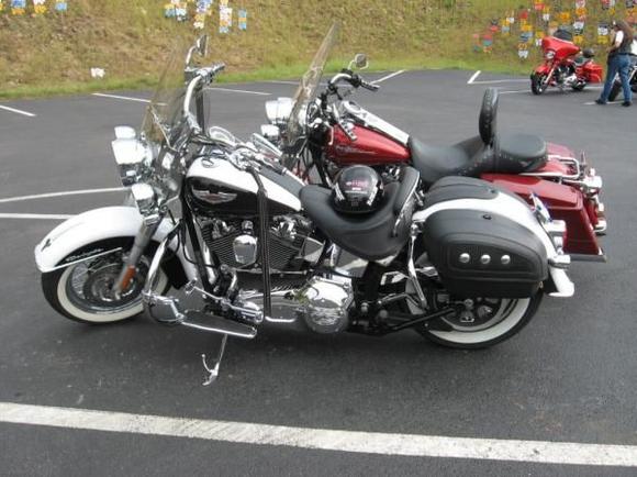 9.25.10 - Mine and my husband's bikes.